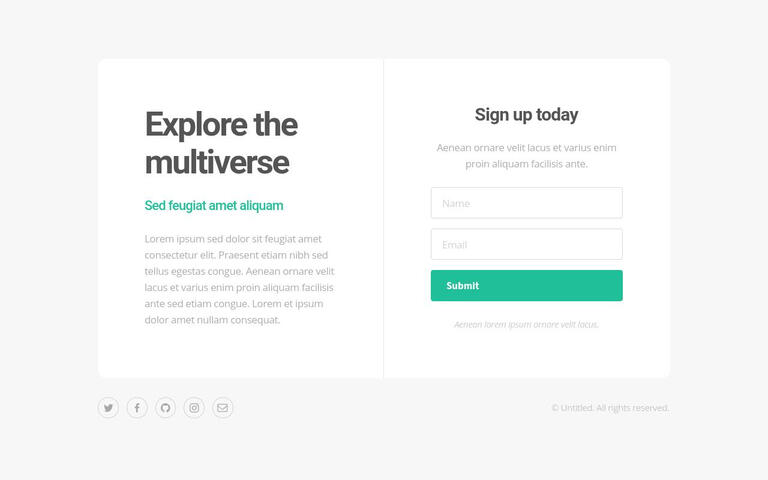 Landing Page Beispiel